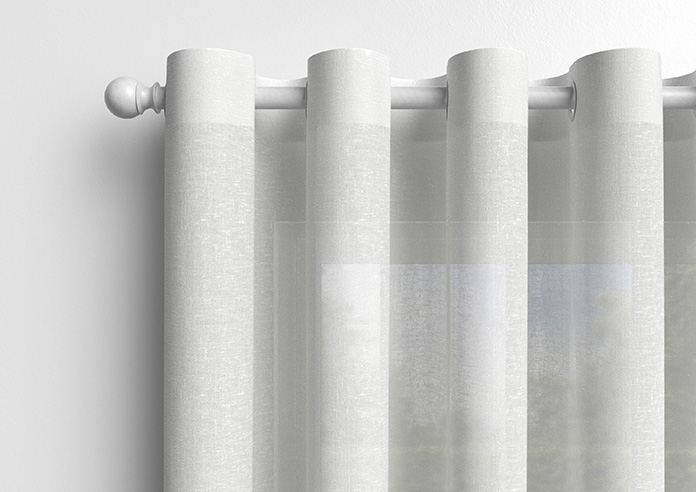 Gemstone Voile, White - Made to Measure Curtains - Image 13